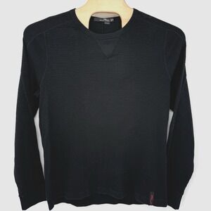 RLX Ralph Lauren Thermal Men's XXL 2XL Black Cotton Long Sleeve Base layer